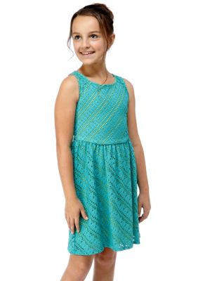 My Michelle Multi Tone Lace Dress Girls 7-16