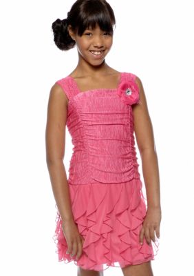My Michelle Cork Screw Dress Girls 7-16