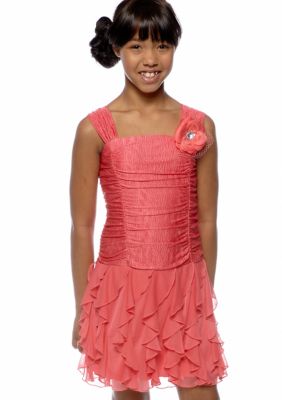 My Michelle Cork Screw Dress Girls 7-16