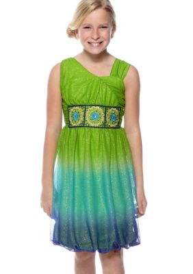 Sequin Hearts Ombre Dress Girls 7-16
