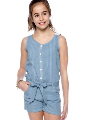 My Michelle Chambray Romper Girls 7-16