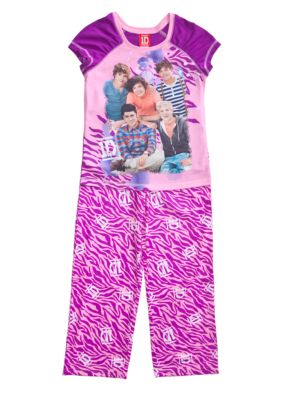 One Direction Animal Print 2-piece Pajama Set Girls 4-14