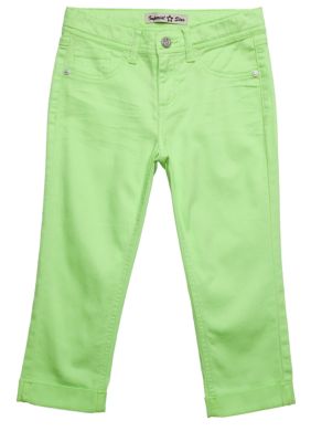 Imperial Star Neon Cuffed Crop Girls 7-16