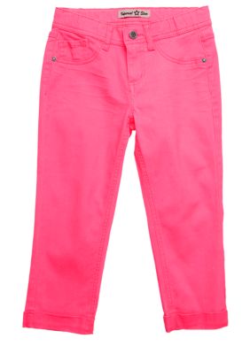Imperial Star Neon Cuffed Crop Girls 7-16