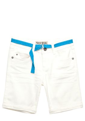 Vanilla Star White Cuffed Bermuda Girls 7-16