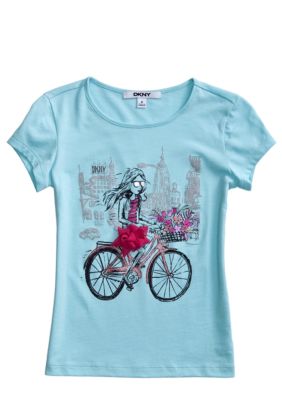 DKNY Bicycle Tee Girls 4-6X