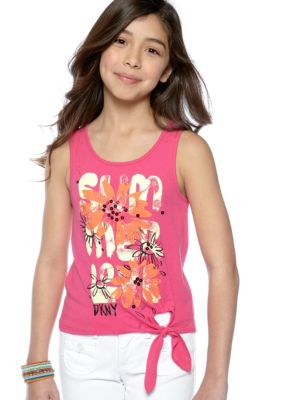 DKNY Summer Love Tie Tank Girls 7-16