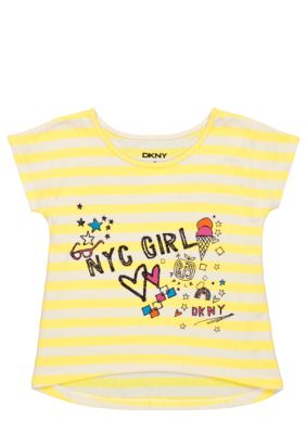 DKNY NYC Notes Tee Girls 4-6X