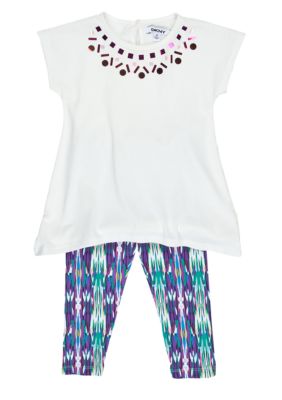 DKNY Calypso Legging Set Girls 4-6X