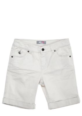J Khaki Cuffed Flap Pocket Twill Bermuda Girls 7-16