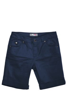 J Khaki Cuffed Flap Pocket Twill Bermuda Girls 7-16