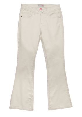 J Khaki Solid Twill Pant Girls 7-16