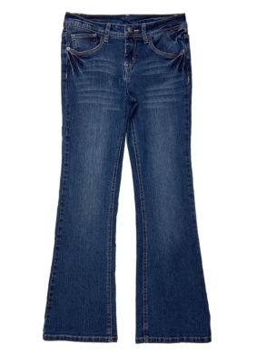 J Khaki Flap Pocket Denim Pant Girls 7-16