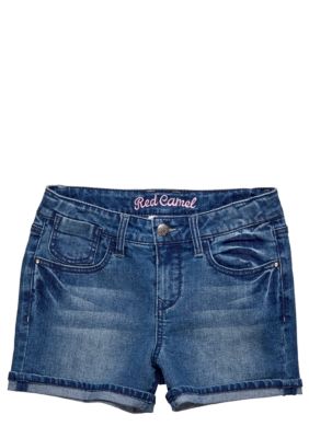 Red Camel Girls Denim short with frayed cuff Girls 7-16
