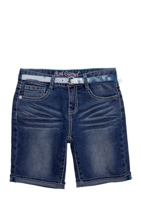 Red Camel Girls Denim Belted Bermuda Girls 7-16