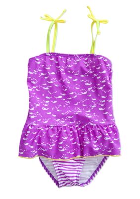 J Khaki&trade; Whales 1-Piece Girls 4-6X