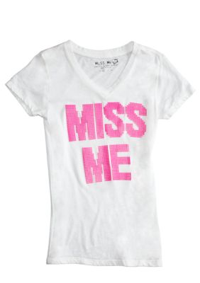 Miss Me Girls Neon Color Block Tee Girls 7-16
