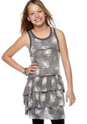 Miss Me Girls Tiered Beaded Tunic Girls 7-16
