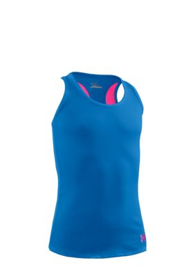 Under Armour Blue Victory Tank Girls 7-16