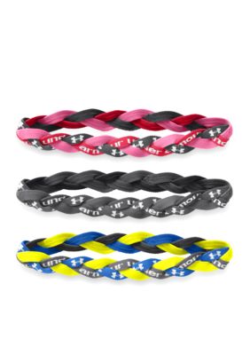 Under Armour 3-Pack Braided Mini Headband Girls