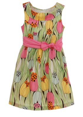 kc parker Floral Print Dress Girls 7-16