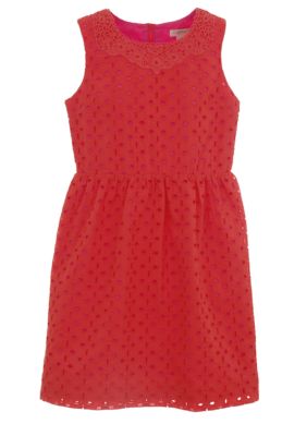 kc parker Orange Dot Dress Girls 7-16