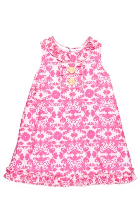 Nain & Joe Damask Print Dress Girls 2-8