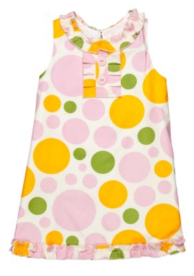 Nain & Joe Dot Ruffle Front Dress Girls 2-8
