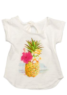 Lucky Brand Pineapple Tee Girls 4-6X