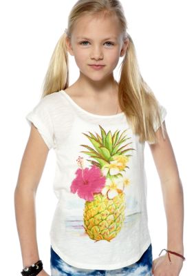Lucky Brand Pineapple Tee Girls 7-16