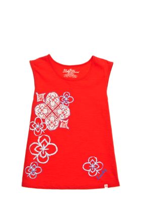 Lucky Brand Floral Graphic Tee Girls 4-6x