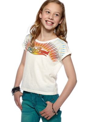Lucky Brand Sunburst Boxy Top Girls 7-16