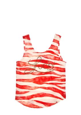 Lucky Brand Studded Logo Tank Girls 4-6x
