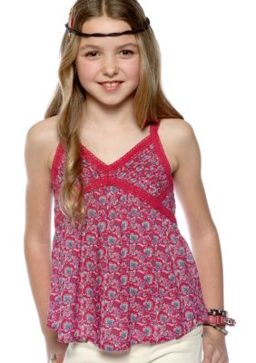 Lucky Brand Printed Woven Tank Girls 7-16