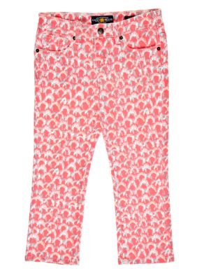 Lucky Brand Printed Stretch Twill Capri Girls 7-16