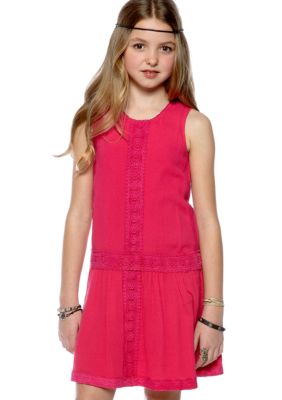 Lucky Brand Sleeveless Gauze Dress Girls 7-16