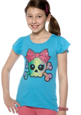 Red Camel Girls Skull Tee Girls 7-16