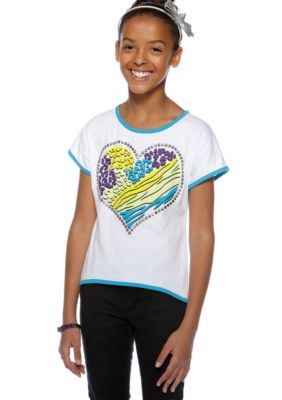 Red Camel Girls Hi Low Heart Tee Girls 7-16