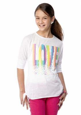 Red Camel Girls Side Tie Love Tee Girls 7-16