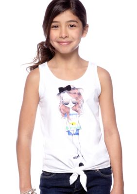 Jessica Simpson Island Girl Tie Tee Girls 7-16