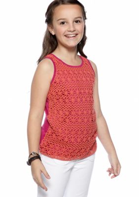Jessica Simpson Crochet Tank Girls 7-16