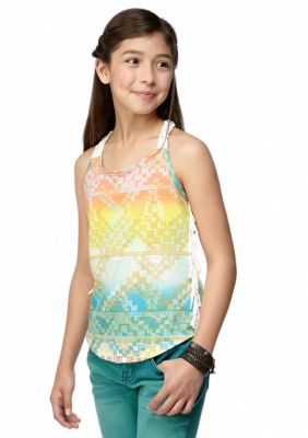 Jessica Simpson Zuma Fringe Tank Girls 7-16