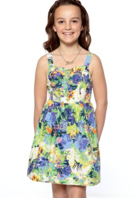 Jessica Simpson Aida Floral Dress Girls 7-16