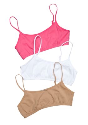 Maidenform&reg; 3-Pack Bralette Girls