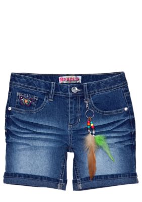 Squeeze Butterfly Pockets Denim Short Girls 7-16
