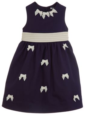 Hartstrings Bow Dress Girls 4-6X