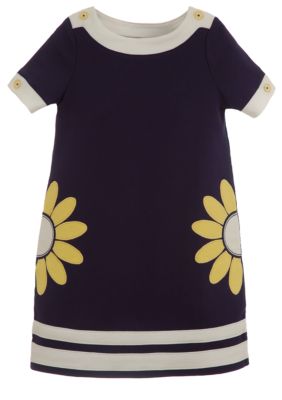 Hartstrings Daisy Ponte Dress Girls 4-6X