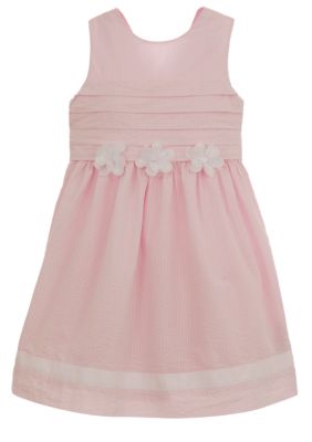 Hartstrings Seersucker Dress Girls 4-6X