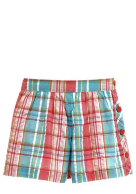 Hartstrings Plaid Short Girls 7-16