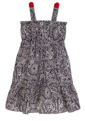 Hartstrings Floral Paisley Print Dress Girls 4-6X
